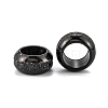 Frosted 201 Stainless Steel European Beads STAS-B020-13EB-2
