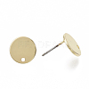 Smooth Surface Iron Stud Earring Findings IFIN-N005-16-3