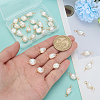 30Pcs Natural Cultured Freshwater Pearl Connector Charms PALLOY-ME00009-3