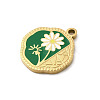 304 Stainless Steel Enamel Pendants STAS-I335-04G-06-2