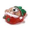 Christmas Theme Opaque Resin Cabochons LS-RESI-E043-01F-3