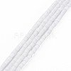 Glass Silk Stain Style Beads Strands GLAA-N047-001A-07-1