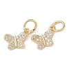 Brass Micro Pave Cubic Zirconia Pendants KK-D386-12G-1