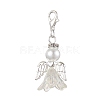 Wedding Season Angel Glass Pearl & Acrylic Pendant Decorations HJEW-JM01918-1