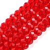 Handmade Imitate Austrian Crystal Faceted Rondelle Glass Beads X-G02YI0G4-1