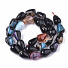 Natural Fire Crackle Agate Beads Strands G-S359-248-2