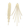 Brass Chain Tassel Big Pendants X1-KK-N231-110G-NF-1