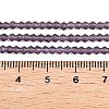 Imitate Austrian Crystal Frosted Glass Beads Strands EGLA-A039-T6mm-MD04-5