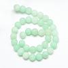 Natural White Jade Bead Strands G-R297-10mm-36-2