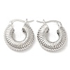 Rack Plating Brass Round Hoop Earrings for Women EJEW-K247-03P-1