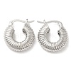 Rack Plating Brass Round Hoop Earrings for Women EJEW-K247-03P-1