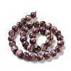 Natural Lepidolite/Purple Mica Stone Beads Strands G-G925-02A-3