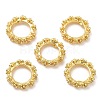 Rack Plating Brass Micro Pave Cubic Zirconia Beads KK-A186-01A-G-2