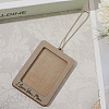 Rectangle with Word I Love You Mom Wood Hanging Photo Frame HJEW-SP0001-19B-7