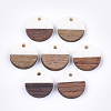 Resin & Walnut Wood Pendants RESI-S358-02E-01-1