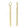 Brass Huggie Hoop Earrings EJEW-JE04257-2
