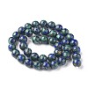 Assembled Synthetic Lapis lazuli and Malachite Beads Strands G-L528-03B-3