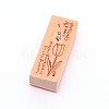 Wooden Stamps AJEW-WH0018-64G-1