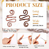2Pcs 2 Colors Iron Yarn Guide Finger Holders DIY-TA0011-15-4
