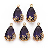 Transparent Glass Pendants X-GLAA-T007-05G-1