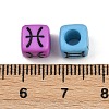 Opaque Acrylic Beads OACR-H052-03C-3