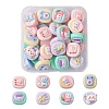 40Pcs 8 Styles Opaque Cute Cartoon Resin Cabochons CRES-YW0001-18-1