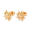 Brass Stud Earrings for Women KK-M239-01G-2