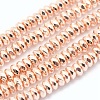 Electroplate Non-magnetic Synthetic Hematite Beads Strands G-L485-06A-LRG-1
