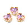 Moonlight Effect Heart Sew on Rhinestone GLAA-P055-05B-G03-1