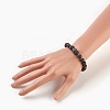Natural Lava Rock Beads Stretch Bracelets BJEW-JB03959-01-3