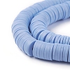 Flat Round Handmade Polymer Clay Beads CLAY-R067-8.0mm-32-2