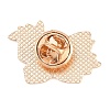 Butterfly Alloy Enamel Lapel Pin Backs JEWB-P057-04D-G-2