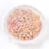 Frosted Transparent Acrylic Beads OACR-N137-72F-1