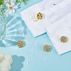 8Pcs Brass Rhinestone Cufflinks KK-ME0003-84G-5