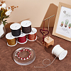 6 Rolls 6 Colors Nylon Braided Cord NWIR-PH0002-27B-5