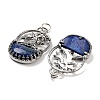 Natural Lapis Lazuli Bag Pendants G-Q163-06AS-04-2