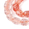 Transparent Crackle Glass Beads Strands GLAA-Q108-04A-10-3