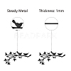 Birds on the Branch Pattern Iron Wall Signs AJEW-WH0286-036-3