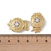 Rack Plating Brass Micro Pave Clear Cubic Zirconia Box Clasps KK-G494-09G-3