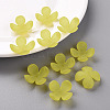 Frosted Acrylic Bead Caps MACR-S371-06A-717-6
