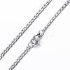 Tarnish Resistant 304 Stainless Steel Curb Chain Necklaces NJEW-P147-05P-3