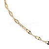 Ion Plating(IP) Adjustable 304 Stainless Steel Dapped Chain Necklaces NJEW-K270-02G-3
