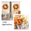 30Pcs 6 Colors Artificial Plastic Maple Leaf AJEW-CF0001-03-6