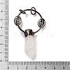 Natural Quartz Crystal Faceted Pointed Bullet Big Pendants G-A221-02B-3