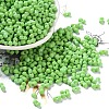 Rubberized Style Glass Seed Beads SEED-Z003-01B-1
