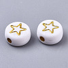 Opaque Acrylic Beads X-PACR-N006-005-3