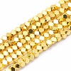 Electroplate Non-magnetic Synthetic Hematite Beads Strands G-L485-10C-G-1