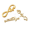 Tibetan Style Alloy Infinity Connectors & Heart Beat Shapes  Links & Word Love Pendants  PALLOY-TA0001-93G-RS-20