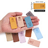 Biyun 60Pcs 10 Colors Microfiber Leather Labels DIY-BY0001-12-3