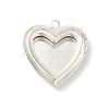 Heart Brass Locket Pendants KK-K414-12A-S-1